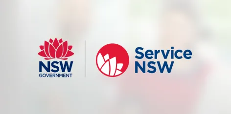 Service NSW and NSW Government logos