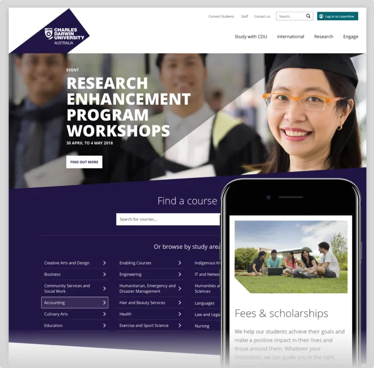 Feature image for Charles Darwin University case study