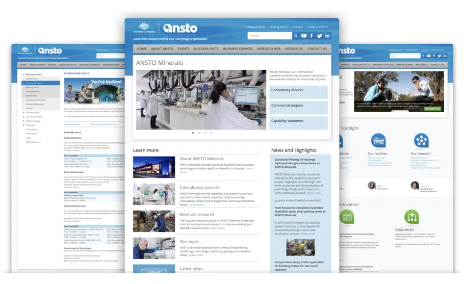 Old ANSTO website
