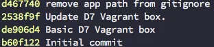 Git log output