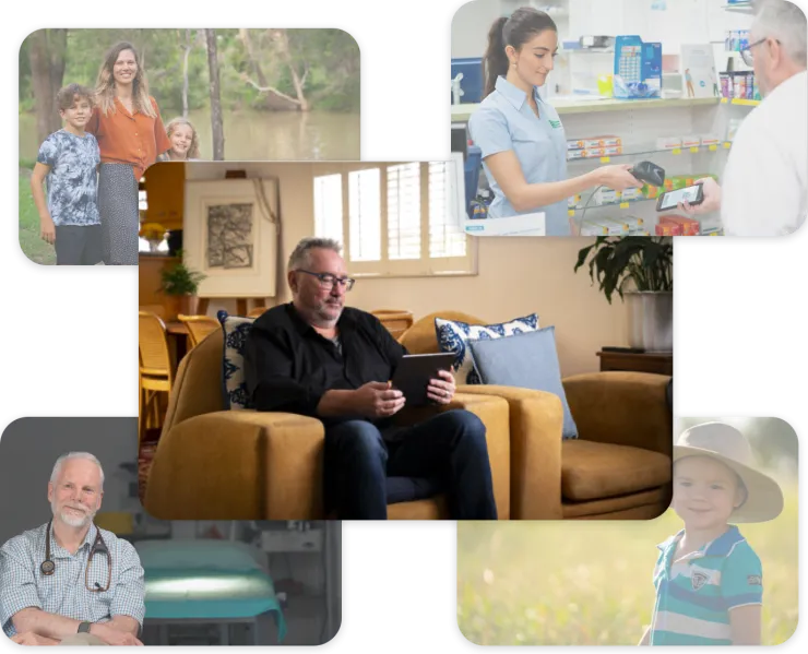 Australian Digital Health Agency images of patients and clinicians