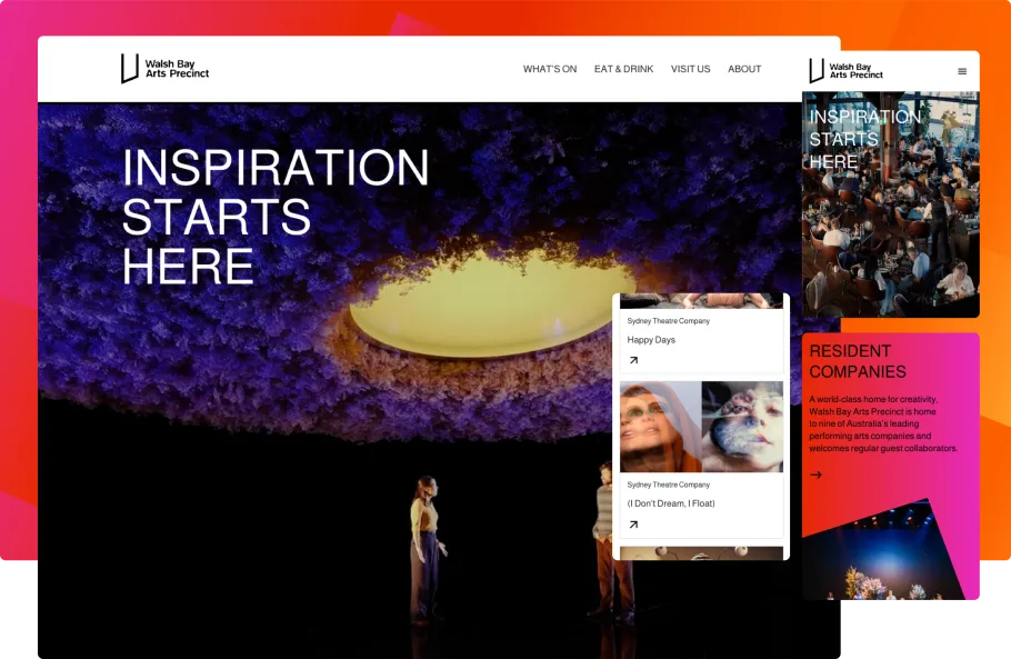 Walsh Bay Arts Precinct homepage