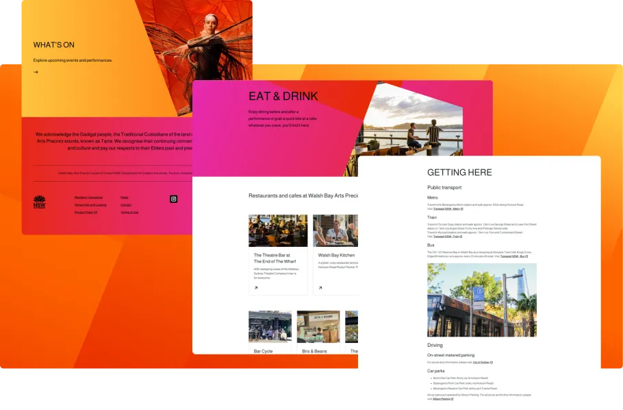 Walsh Bay Arts Precinct Layout Builder
