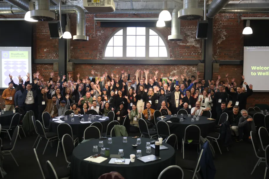 Group photo at DrupalSouth 2026 Wellington 