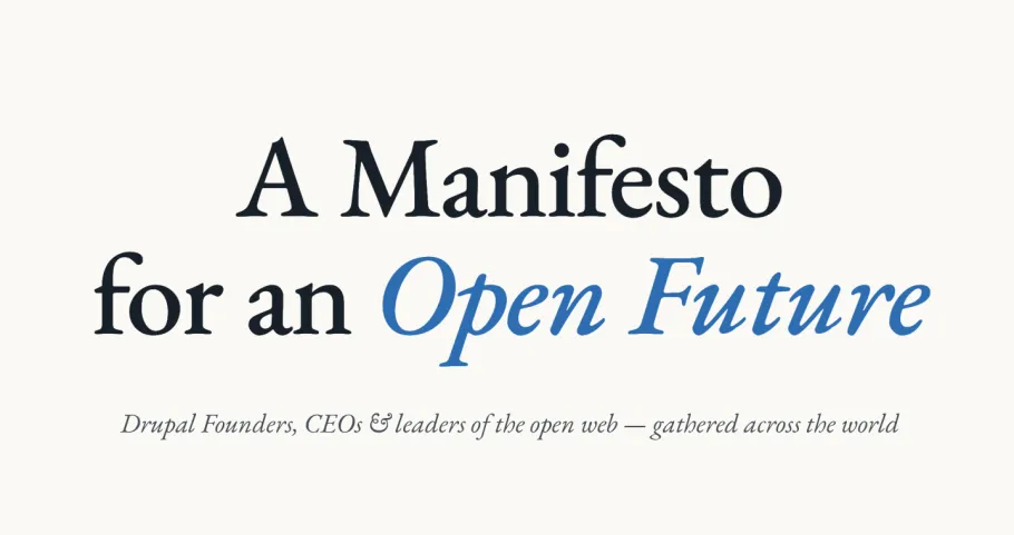 A Manifesto for an Open Future
