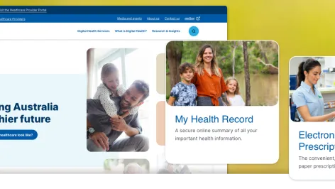 Australian Digital Health Agency website homepage
