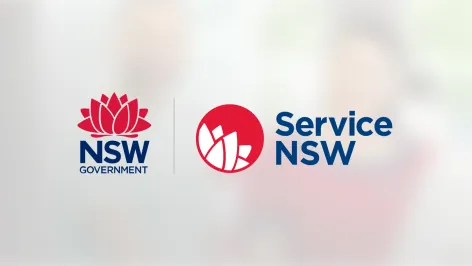 Service NSW and NSW Government logos