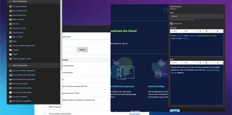 Layout Builder components