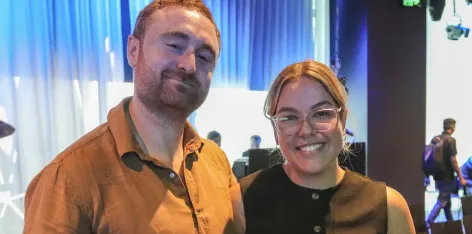 Griff and Jo at DrupalSouth Melbourney 2025